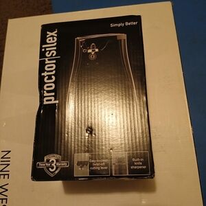 Brand New Proctor Silex Electric Can Opener - Black What Booked In Knife Sharpen